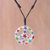 Ceramic pendant necklace, 'Star Child' - Star Motif Ceramic Peace Pendant Necklace from Thailand