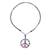 Ceramic pendant necklace, 'Star Child' - Star Motif Ceramic Peace Pendant Necklace from Thailand