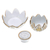 Benjarong porcelain incense and candle holder, 'Lotus Scent' (3 piece) - Benjarong Porcelain Incense and Candle Holder (3 Piece)