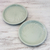 Platos de cerámica Celadon, (par) - Platos de cerámica Celadon de Tailandia (par)