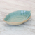 Servierschüssel aus Celadon-Keramik - Blattförmige Celadon-Keramik-Servierschale aus Thailand