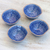 Vorspeisenschalen aus Celadon-Keramik, (4er-Set) - Blaue Vorspeisenschalen aus Keramik aus Thailand (4er-Set)