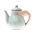 Celadon ceramic tea set, 'Elephant Gathering' (set for 4) - Elephant-Themed Celadon Ceramic Tea Set (6 Piece)