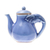 Celadon ceramic tea set, 'Elephant Gathering' (set for 4) - Elephant-Themed Blue Ceramic Tea Set for 4 (6 Pieces)