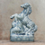 Ceramic sculpture, 'Lucky Horse' - Crackled Blue Ceramic Horse Sculpture from Thailand