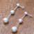 Sterling silver dangle earrings, 'Wondrous Orbs' - Sterling Silver Orb Dangle Earrings from Thailand (image 2b) thumbail