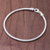Sterling silver chain bracelet, 'Serpentine Path' - Sterling Silver Snake Chain Bracelet from Thailand (image 2b) thumbail