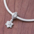 Sterling silver bracelet charm, 'Glamorous Flower' - Floral Sterling Silver Bracelet Charm from Thailand (image 2b) thumbail