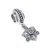 Sterling silver bracelet charm, 'Glamorous Flower' - Floral Sterling Silver Bracelet Charm from Thailand (image 2d) thumbail