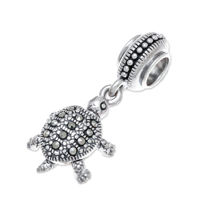 Sterling Silver Turtle Bracelet Charm from Thailand