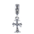 Sterling silver bracelet charm, 'Glamorous Cross' - Sterling Silver Cross Bracelet Charm from Thailand (image 2c) thumbail