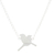 Sterling silver pendant necklace, 'Bird Couple' - Lovebird Sterling Silver Pendant Necklace from Thailand