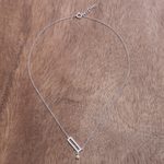 Peridot pendant necklace, 'Rectangle Dazzle' - Rectangular Peridot Pendant Necklace from Thailand