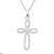 Sterling silver pendant necklace, 'Lucky Cross' - Openwork Sterling Silver Cross Necklace from Thailand