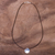 Men's sterling silver pendant necklace, 'Love Circle' - Circular Sterling Silver Pendant Necklace from Thailand