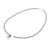 Men's sterling silver pendant necklace, 'Love Circle' - Circular Sterling Silver Pendant Necklace from Thailand