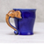 Celadon ceramic mug, 'Elephant Handle in Blue' (10 oz.) - Celadon Ceramic Elephant Mug in Blue from Thailand (10 oz.) (image 2b) thumbail