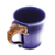 Celadon-Keramikbecher, (10 oz.) - Celadon-Keramik-Elefant-Becher in Blau aus Thailand (10 oz.)