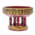 Dekorative Schale aus Holz, 'Lanna Khantoke' (6 Zoll) - Traditionelle dekorative Schale aus Mangoholz aus Thailand (6 in.)