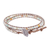 Quartz beaded wrap bracelet, 'Hill Tribe Dew in Brown' - Natural Quartz Beaded Wrap Bracelet in Brown from Thailand thumbail