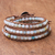 Quartz beaded wrap bracelet, 'Colorful Delight' - Colorful Quartz Beaded Wrap Bracelet from Thailand thumbail