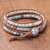 Quartz beaded wrap bracelet, 'Colorful Delight' - Colorful Quartz Beaded Wrap Bracelet from Thailand (image 2b) thumbail