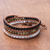 Multi-gemstone beaded wrap bracelet, 'Karen Variety' - Multi-Gemstone Beaded Wrap Bracelet from Thailand (image 2b) thumbail