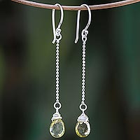 Citrine dangle earrings, Gala Sparkle