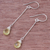 Citrine dangle earrings, 'Gala Sparkle' - Faceted Citrine Dangle Earrings from Thailand (image 2b) thumbail