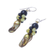 Cultured pearl and serpentine dangle earrings, 'Enchanted Beauty' - Cultured Pearl and Serpentine Beaded Dangle Earrings (image 2c) thumbail