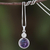 Amethyst and moonstone pendant necklace, 'Mystical Star' - Amethyst and Moonstone Pendant Necklace from Thailand (image 2) thumbail