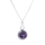 Amethyst and moonstone pendant necklace, 'Mystical Star' - Amethyst and Moonstone Pendant Necklace from Thailand thumbail
