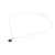 Amethyst and moonstone pendant necklace, 'Mystical Star' - Amethyst and Moonstone Pendant Necklace from Thailand (image 2e) thumbail