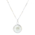 Amethyst pendant necklace, 'Sparkling Circle' - Circular Green Amethyst Pendant Necklace from Thailand (image 2e) thumbail