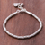 Charm-Armband aus silbernen Perlen - Karen Silberperlen-Herz-Charm-Armband aus Thailand
