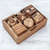 Juego de rompecabezas de madera (6 piezas) - Juego de rompecabezas de madera Raintree de Tailandia (6 piezas)