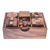 Wood puzzle set, 'Beautiful Challenge' (6 piece) - Raintree Wood Puzzle Set from Thailand (6 Piece) (image 2f) thumbail