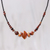Agate and jasper beaded necklace, 'Passionate Fire' - Agate and Jasper Beaded Necklace from Thailand (image 2) thumbail