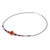 Agate and jasper beaded necklace, 'Passionate Fire' - Agate and Jasper Beaded Necklace from Thailand (image 2e) thumbail