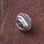 Sterling silver bracelet bead, 'Glamorous Beauty' - Dot Pattern Sterling Silver Bracelet Bead from Thailand (image 2) thumbail