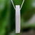 Halskette mit Anhänger aus Sterlingsilber und Holz - Anspruchsvolle Halskette aus Sterlingsilber und Holz