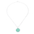 Jade pendant necklace, 'Green Hoop' - Circular Jade Pendant Necklace Crafted in Thailand thumbail