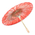 Paper parasol, 'Sunny Peacock in Flame' - Peacock Motif Paper Parasol in Flame from Thailand (image 2c) thumbail