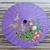 Sonnenschirm aus Papier - Papierschirm mit Pfauenmotiv in Violett aus Thailand