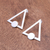 Sterling silver drop earrings, 'Triangle Mystic' - Triangular Sterling Silver Drop Earrings from Thailand