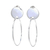 Ohrhänger aus Sterlingsilber, „Mondringe“ – Kreisförmige moderne Ohrhänger aus Sterlingsilber