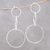 Sterling silver dangle earrings, 'Love Geometry' - Geometric Sterling Silver Dangle Earrings from Thailand thumbail