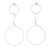 Sterling silver dangle earrings, 'Love Geometry' - Geometric Sterling Silver Dangle Earrings from Thailand (image 2a) thumbail