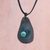 Howlite and leather pendant necklace, 'Stylish Avocado' - Howlite and Leather Pendant Necklace from Thailand (image 2) thumbail