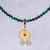 Quartz beaded pendant necklace, 'Sunset Coils' - Quartz Beaded Pendant Necklace from Thailand (image 2) thumbail
